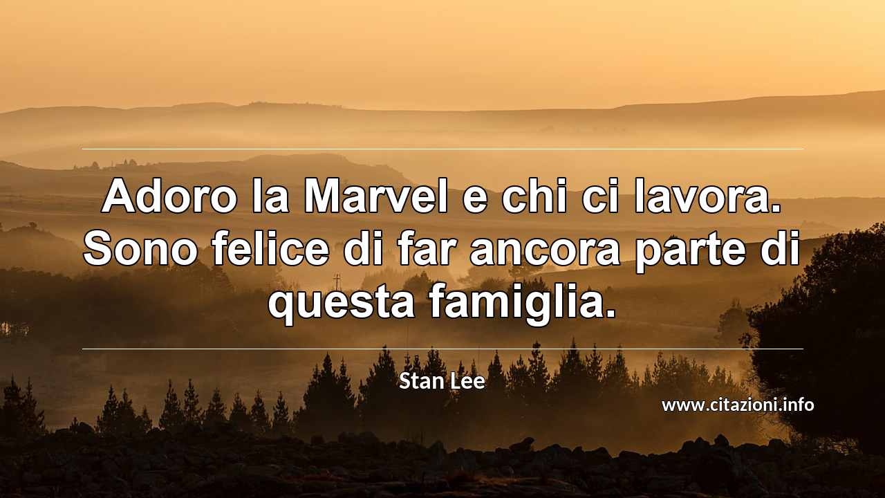 “Adoro la Marvel e chi ci lavora. Sono felice di far ancora parte di questa famiglia.”