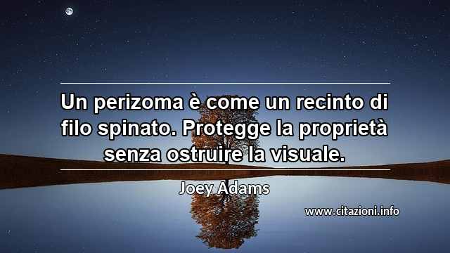 “Un perizoma è come un recinto di filo spinato. Protegge la proprietà senza ostruire la visuale.”