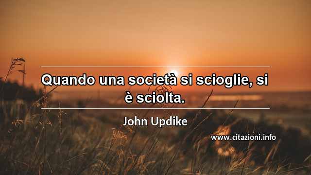 “Quando una società si scioglie, si è sciolta.”
