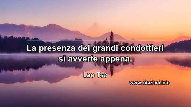 “La presenza dei grandi condottieri si avverte appena.”