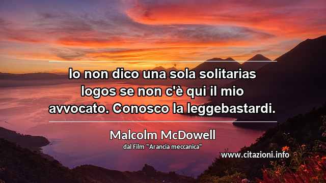 “Io non dico una sola solitarias logos se non c'è qui il mio avvocato. Conosco la leggebastardi.”