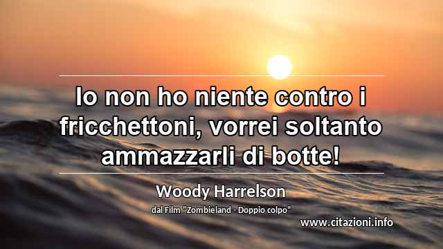 “Io non ho niente contro i fricchettoni, vorrei soltanto ammazzarli di botte!”